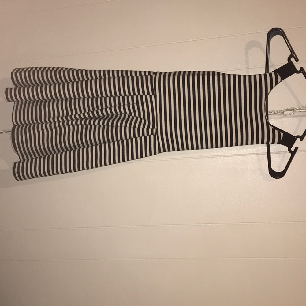 Striped Flared Dress